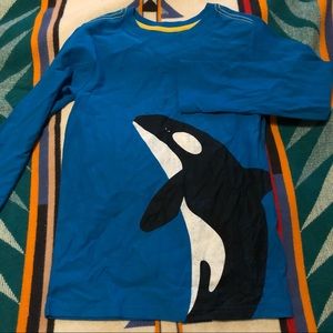 Tea Collection Long sleeve orca graphic tee